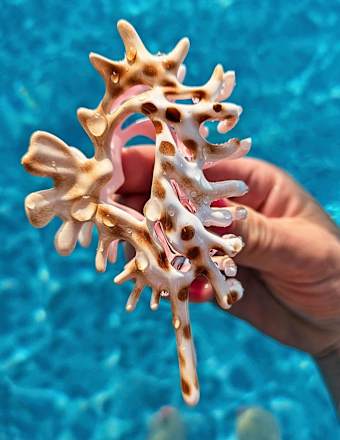 Haarklammer Muschel ebelin