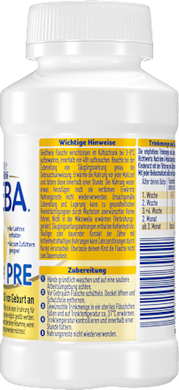 Anfangsmilch Pre trinkfertig von Geburt an Nestlé BEBA