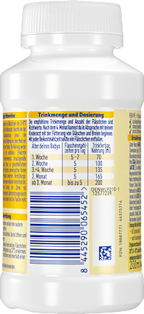 Anfangsmilch Pre trinkfertig von Geburt an Nestlé BEBA
