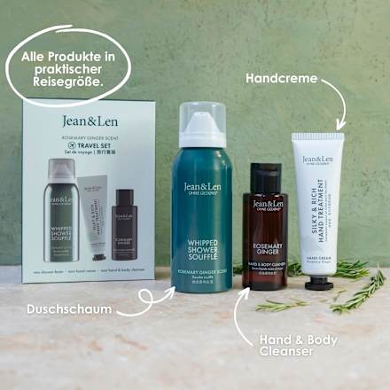 Geschenkset "Travel Set" Rosemary & Ginger 3tlg Jean&Len