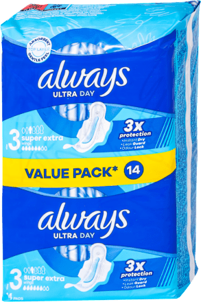 Hygienické vložky Ultra day Super Extra always