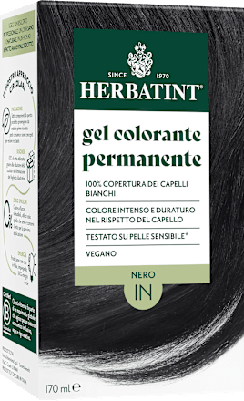 Gel colorante permanente 1N nero  HERBATINT