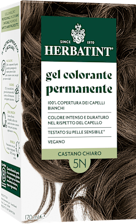 Gel colorante permanente 5N castano chiaro HERBATINT
