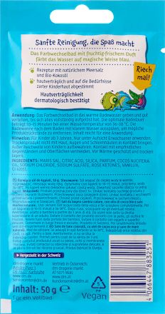 Soľ do kúpeľa pre deti meniaca farbu SauBär