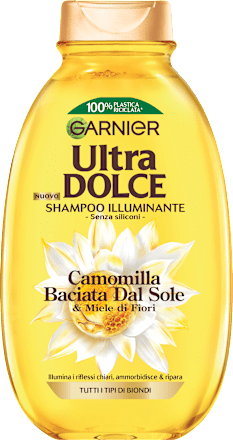 Shampoo illuminante Camomilla Baciata dal Sole Garnier Ultra Dolce