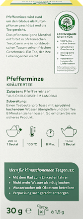 Kräutertee Pfefferminze (20 Beutel) LEBENSBAUM