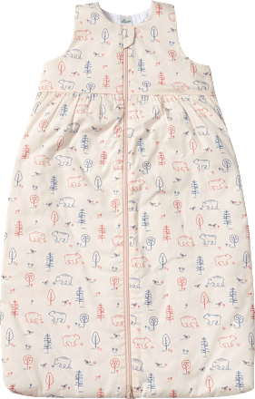 Schlafsack 3 TOG mit Wald-Muster, beige,  90 cm ALANA