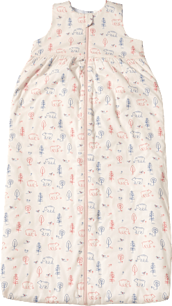 Schlafsack 3 TOG mit Wald-Muster, beige,  100 cm ALANA