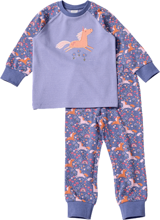 Schlafanzug mit Einhorn-Muster, lila, Gr. 92 ALANA