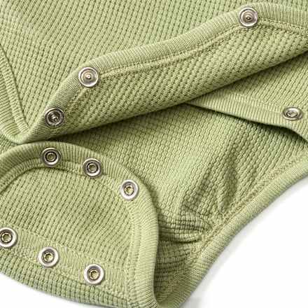 Set mit Wickelbody und Hose mit Mitwachsfunktion, grün, Gr. 62/68 ALANA