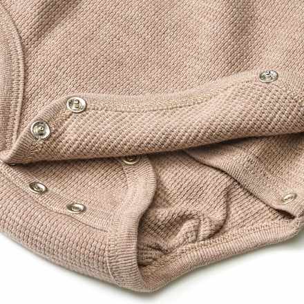 Set mit Wickelbody und Hose mit Mitwachsfunktion, beige, Gr. 50/56 ALANA