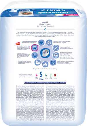 Premium pelene gaćice junior veličina 5 (13 - 18kg) babylove