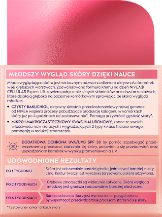Krem przeciwzmarszczkowy na dzień Hyaluron Cellular Filler + odbudowa elastyczności NIVEA