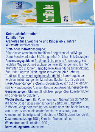 Arzneitee, Kamillen Tee (12 Beutel) Mivolis