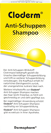 Cloderm Anti-Schuppen Shampoo mit 1% Clotrimazol Cloderm