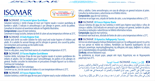 Fiole pentru nas&ochi 0+ 20x5 ml ISOMAR
