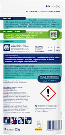 Mehčalec za perilo v lističih Tropical Orchid Dr.Beckmann