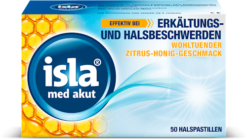 isla med akut ZITRUS-HONIG Halspastillen isla