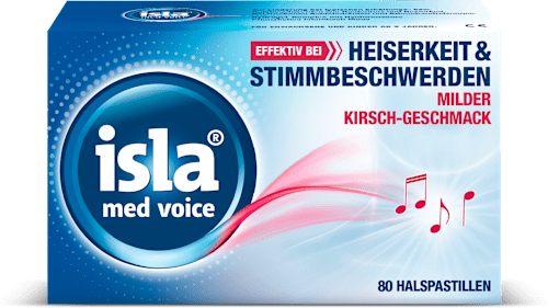 isla med voice Halspastillen Milder Kirsch-Geschmack isla