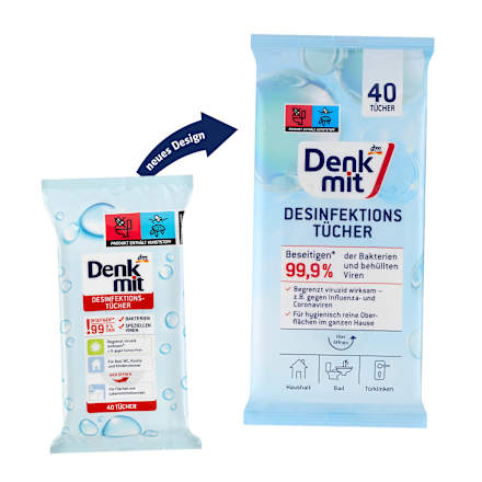 Дезинфекциращи мокри кърпи Denkmit