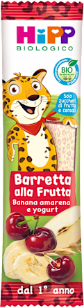 Barretta alla frutta con banana, amarena e yogurt HiPP