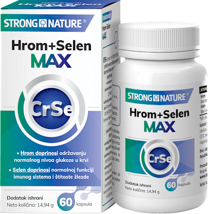 Hrom+Selen MAX - kapsula  STRONG NATURE