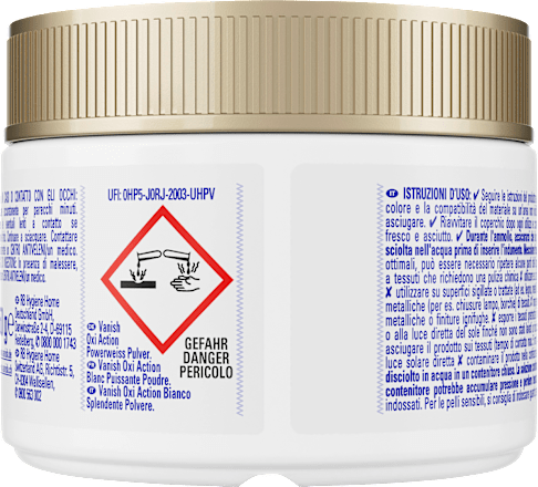 Fleckenentferner Pulver Oxi Action Weiss Vanish Oxi Action