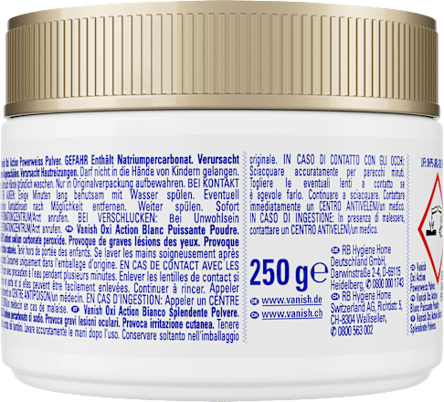 Fleckenentferner Pulver Oxi Action Weiss Vanish Oxi Action