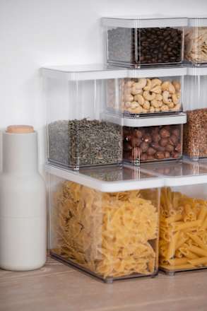 Vorratsaufbewahrung mit Deckel, transparent (1 l) rotho