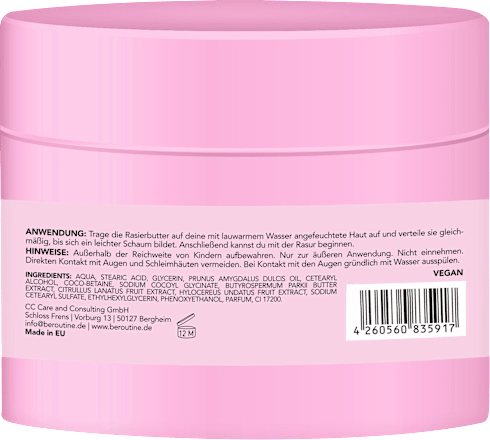 Rasierbutter Drachenfrucht- & Wassermelonenduft BE ROUTINE