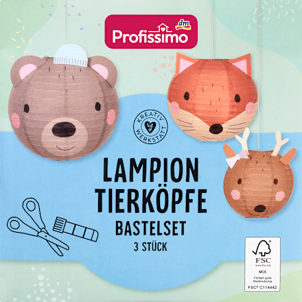 Bastel-Set, Lampion, Tierköpfe Profissimo