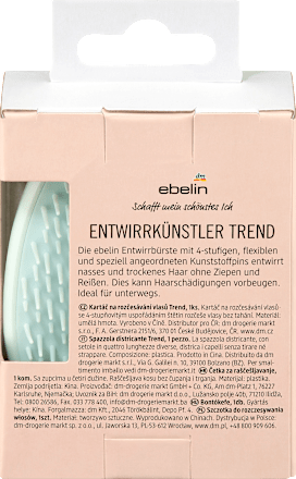 Четка за лесно разресване, без дръжка, различни цветове/мотиви ebelin