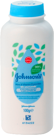 baby puder,aloe vera i vitamin E Johnson's baby
