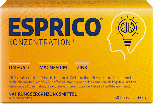 ESPRICO KONZENTRATION+ Kaukapseln 60 St ESPRICO