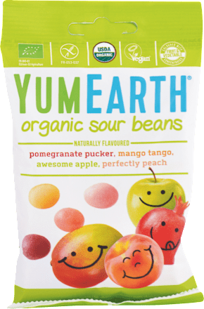Bio Ovocné kyslé fazuľky organic sour beans Yum Earth