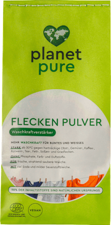 Fleckenpulver Waschkraftverstärker planet pure