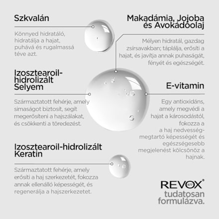 Regeneráló hajolaj Plex, sérült, száraz hajra REVOX B77