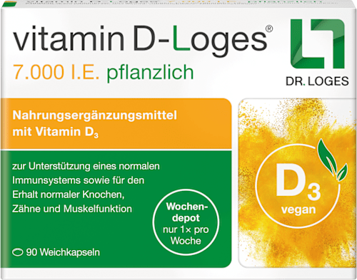 vitamin D-Loges 7000 I.E. pflanzlich Weichkapseln 90 St vitamin D-Loges