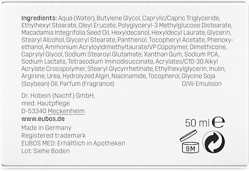 EUBOS Sensitive Pflege Feuchtigkeitscreme, empfindliche Haut,Tagespflege EUBOS