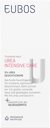 EUBOS Urea Intensive Care 5% Urea Gesichtscreme, trockene Haut EUBOS