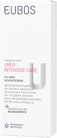 EUBOS Urea Intensive Care 5% Urea Gesichtscreme, trockene Haut EUBOS