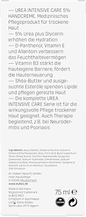 EUBOS Urea Intensive Care 5% Urea Handcreme, trockene Haut EUBOS