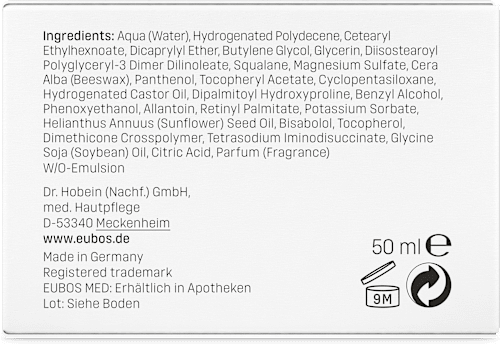 EUBOS Sensitive Pflege Aufbaucreme Nachtpflege, empfindliche Haut EUBOS