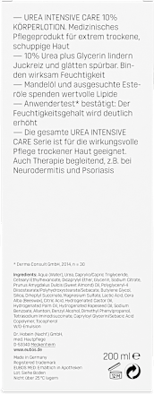 EUBOS Urea Intensive Care 10% Urea Körperlotion, extrem trockene Haut EUBOS
