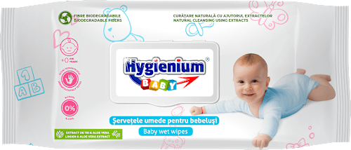 Șervețele umede cu extract de tei&aloe vera Hygienium BABY