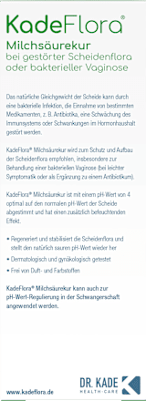 KadeFlora Milchsäurekur in einzeln verpackten á 7 x Einmal-Applikatoren  KadeFlora