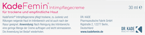 KadeFemin Intimpflegecreme für trockene und empfindliche Haut KadeFemin