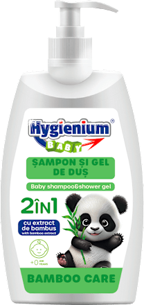 Șampon&gel de duș cu extract de bambus Hygienium BABY
