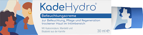 KadeHydro Befeuchtungscreme zur Befeuchtung, Pflege und Regeneration trockener Haut im Intimbereich KadeHydro