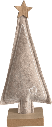 Filzaufsteller Baum (26 cm), beige Dekorieren & Einrichten